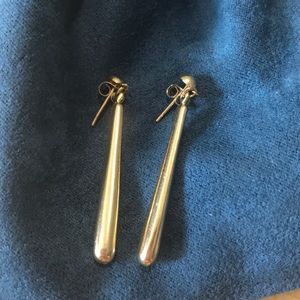 Vintage gold drop earrings